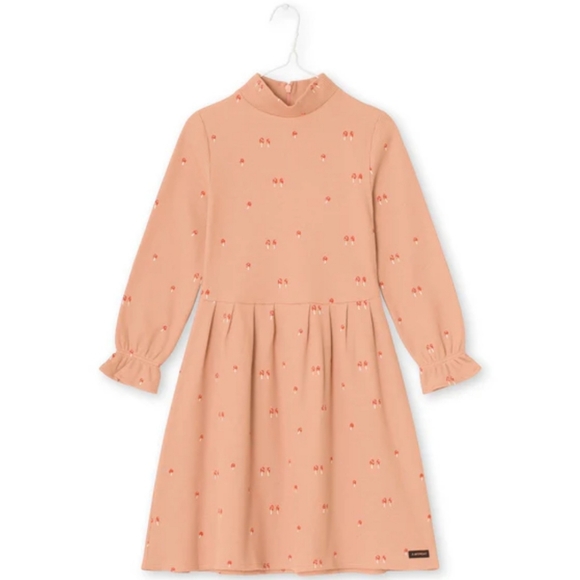 A Monday In Copenhagen Rose Dress Peach Kids Dress with Ruffle Sleeves size 10 - Picture 1 of 3